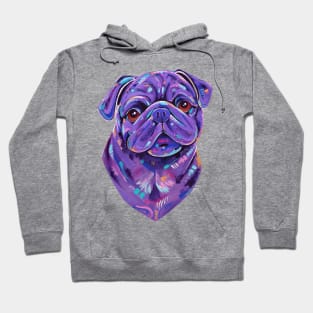 Boof - Pug Dog Painting Hoodie